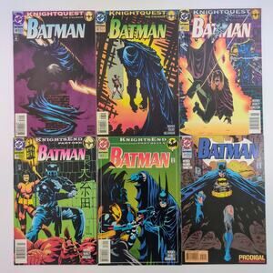 Batman Comic Book Lot 506 507 508 509 510 514 1993-1995 DC Comics NM VF 6 Issues